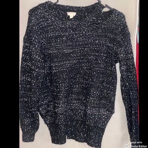 Black and white sweater